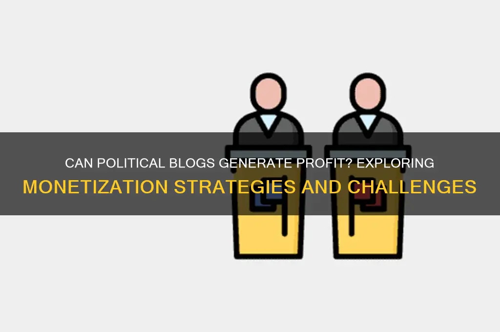 are political blogs profitable