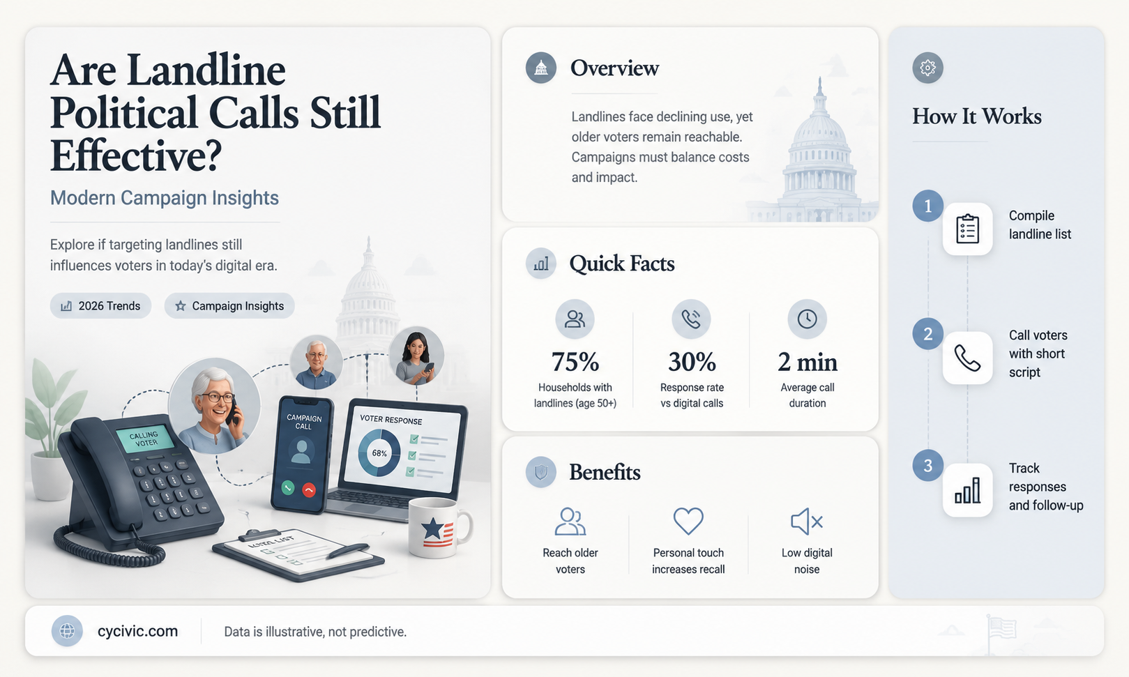 are political calls landlines
