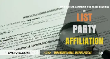 Must Political Campaign Websites Disclose Party Affiliation? Legal Insights