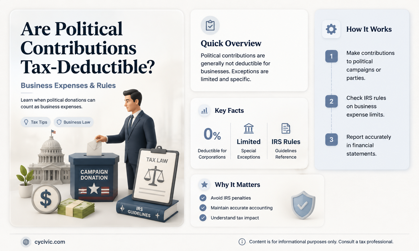 are political contributions business expense