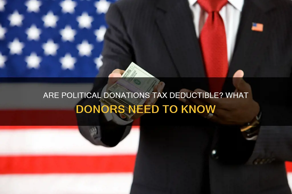are political donantions tax deductable