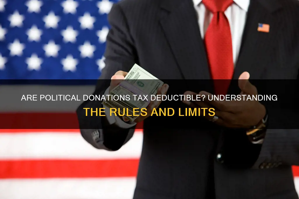 are political donation tax deductible