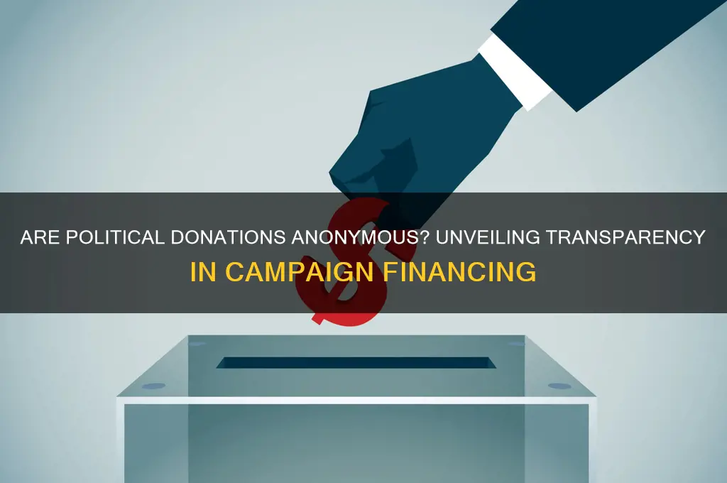 are political donations anonymous