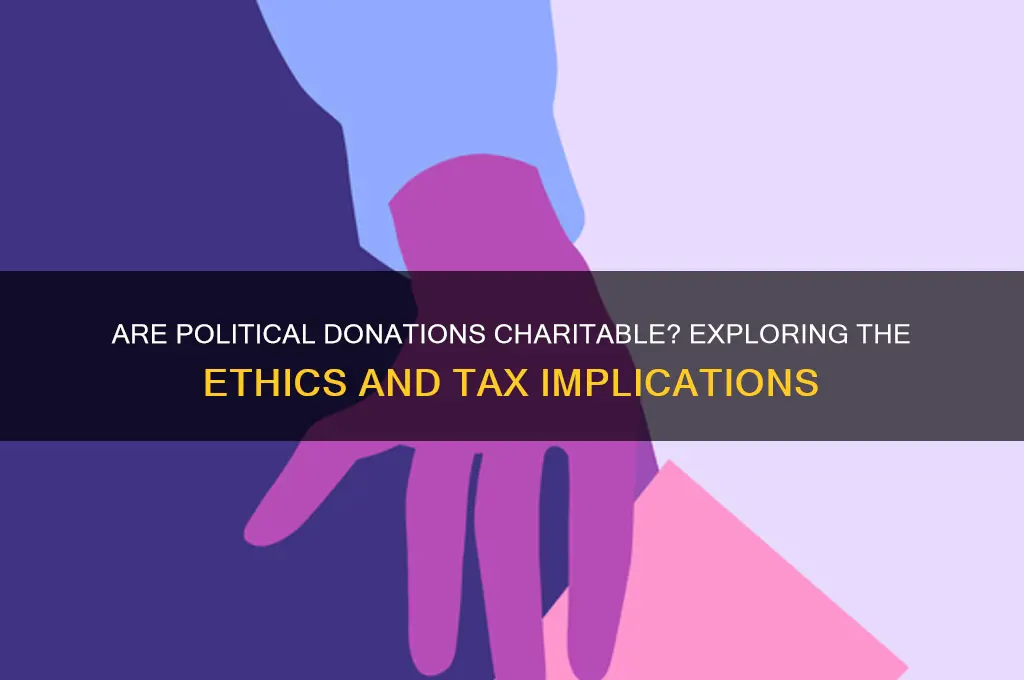 are political donations considered charity