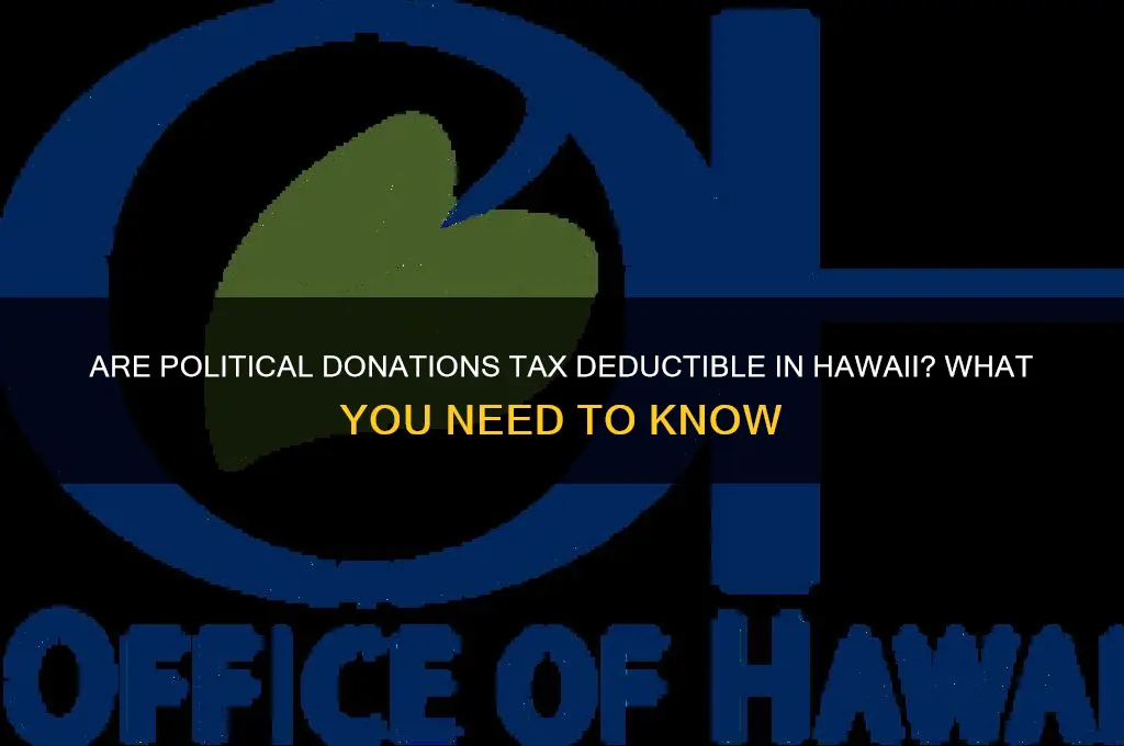 are political donations deductible hawaii