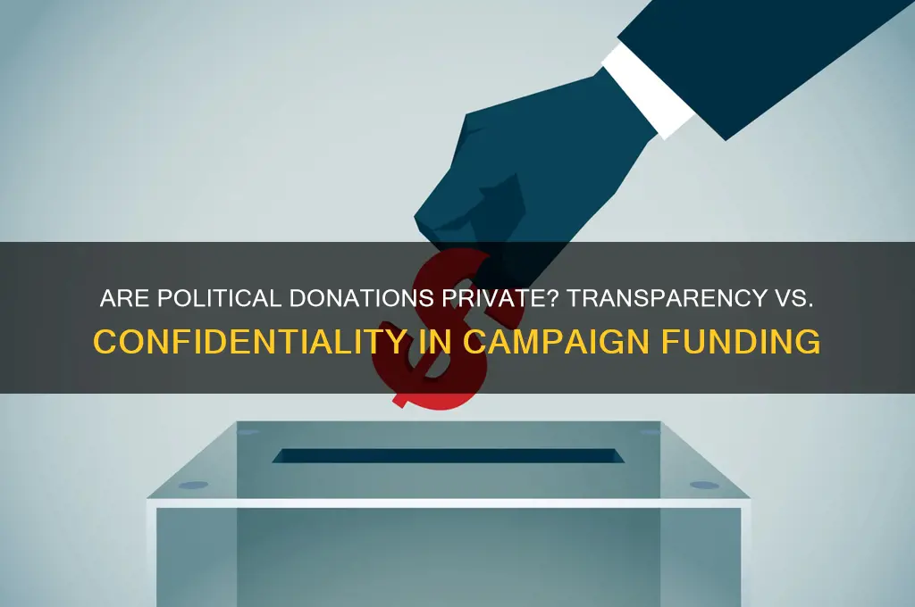 are political donations private