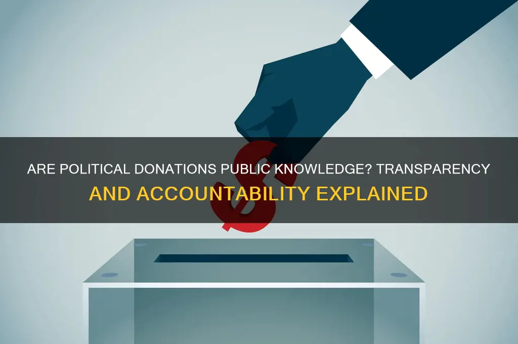 are political donations public knowledge