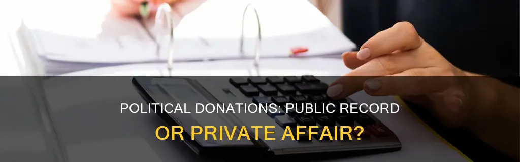 are political donations public record