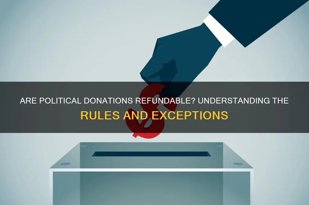 are political donations refundable