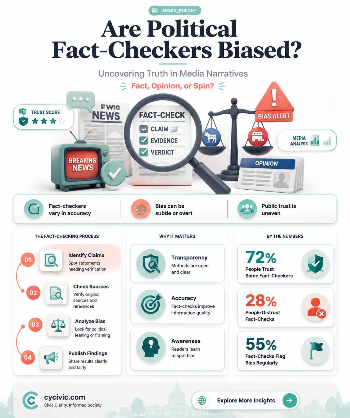 are political fact checkers biased