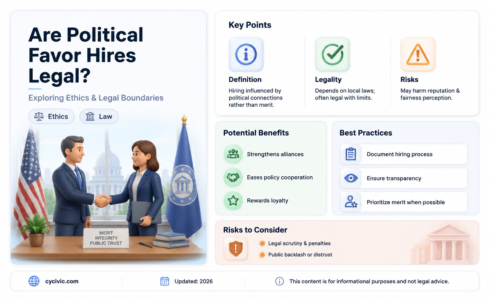 are political favor hires legal