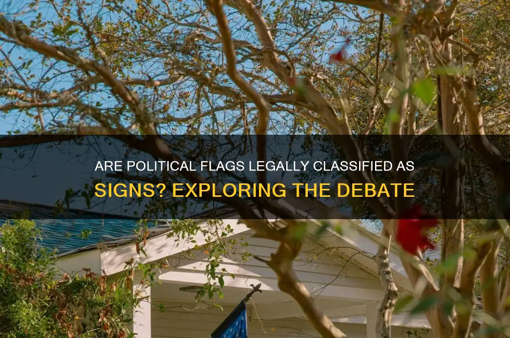 are political flags considered signs