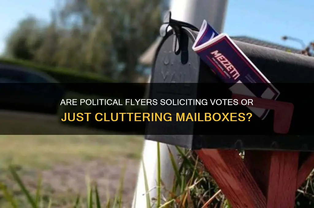 are political flyers soliciting