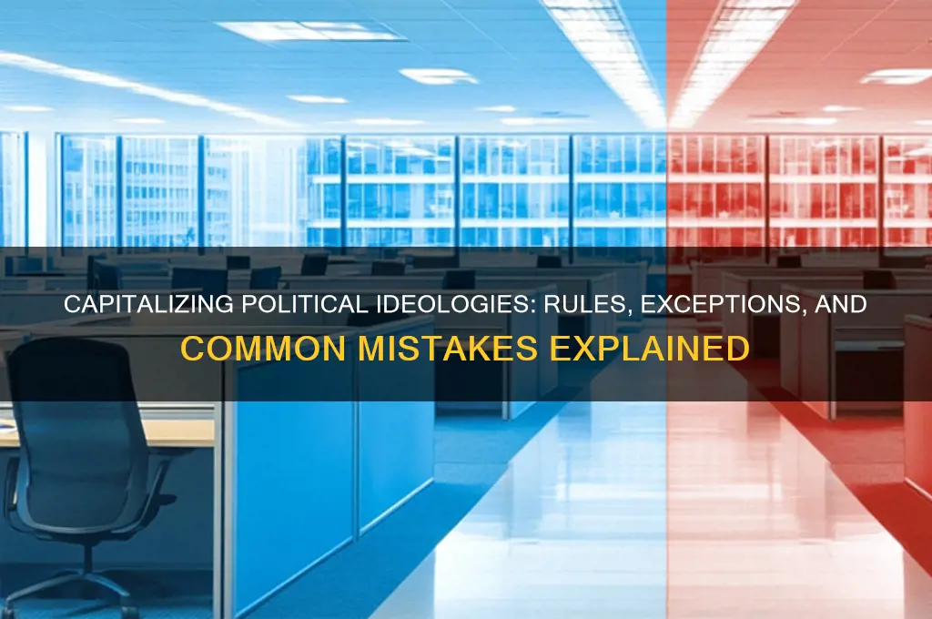 are political ideologies capitalised