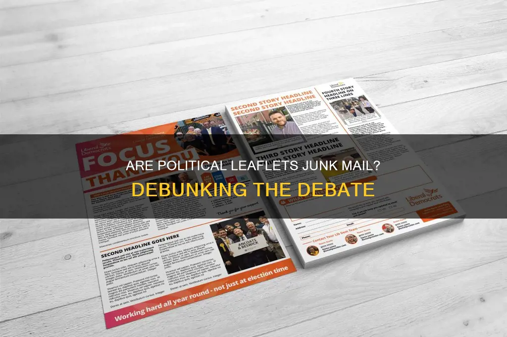 are political leaflets junk mail