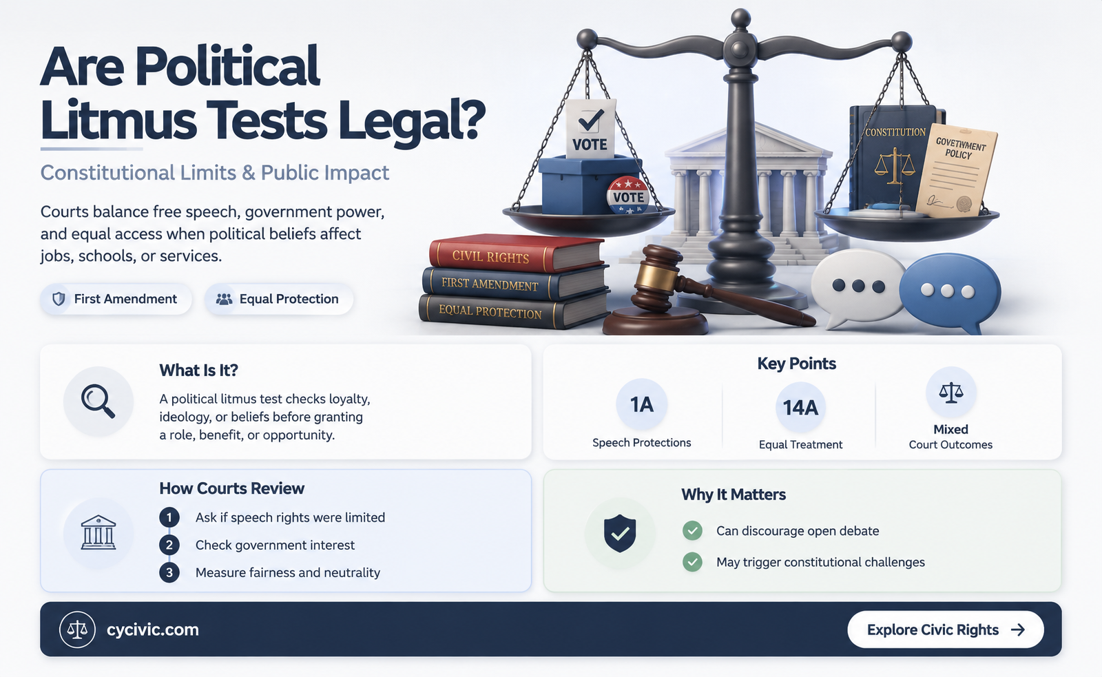 are political litmus tests legal