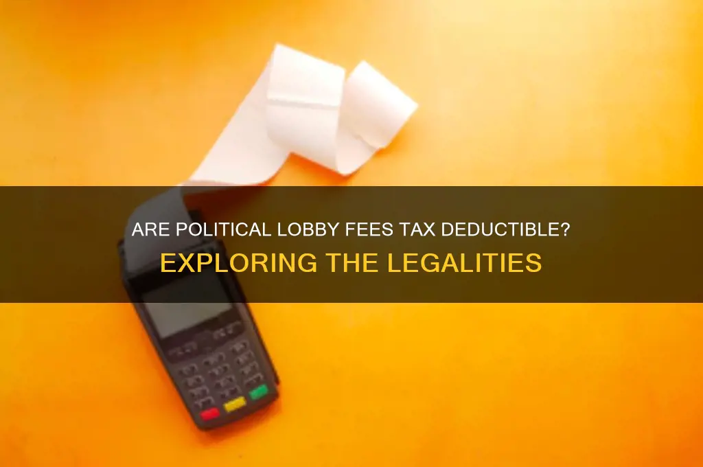 are political lobby fees deductible