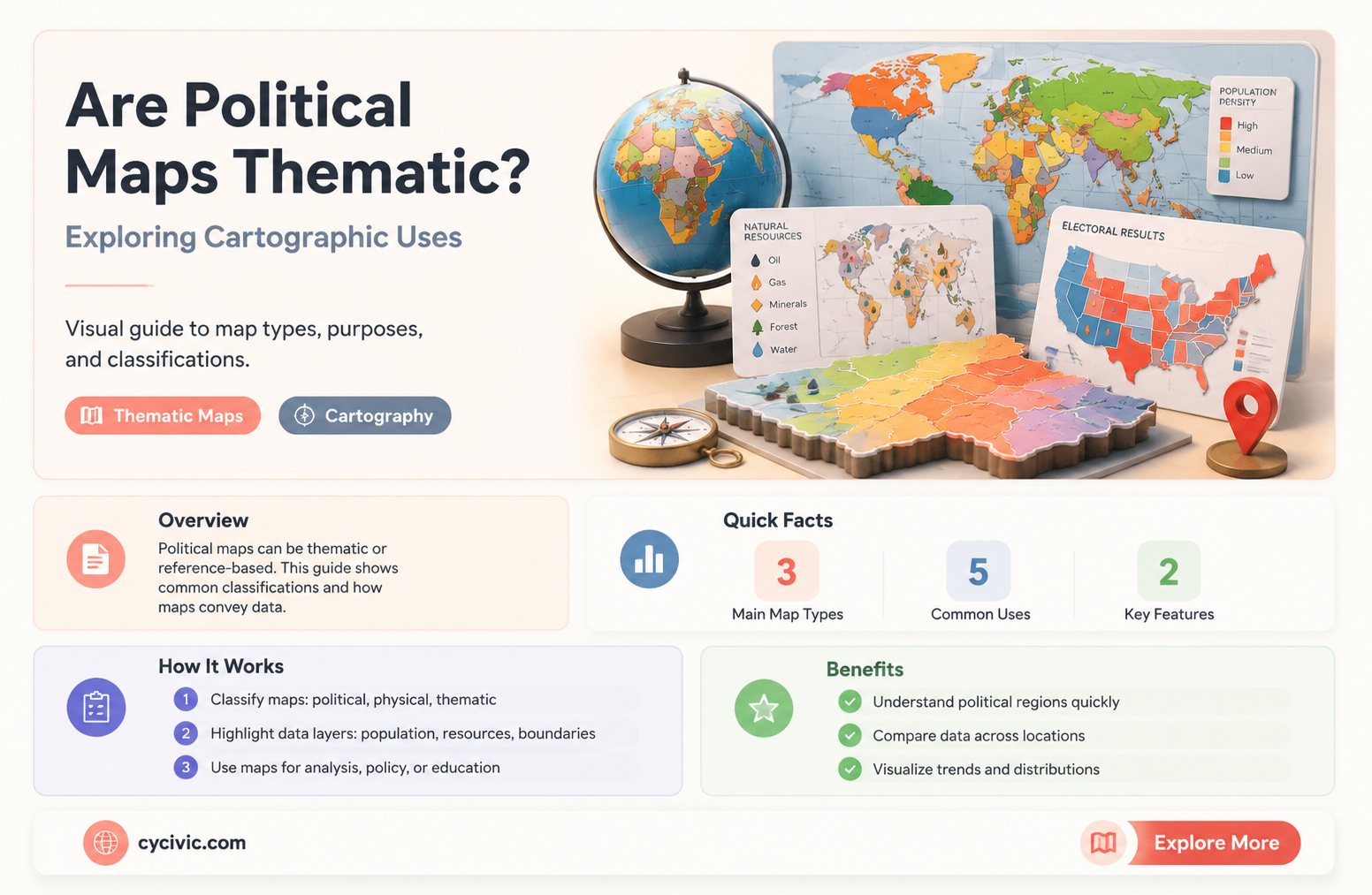 are political maps thematic maps
