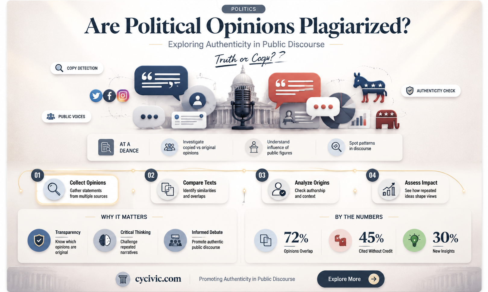 are political opinions plagiarism