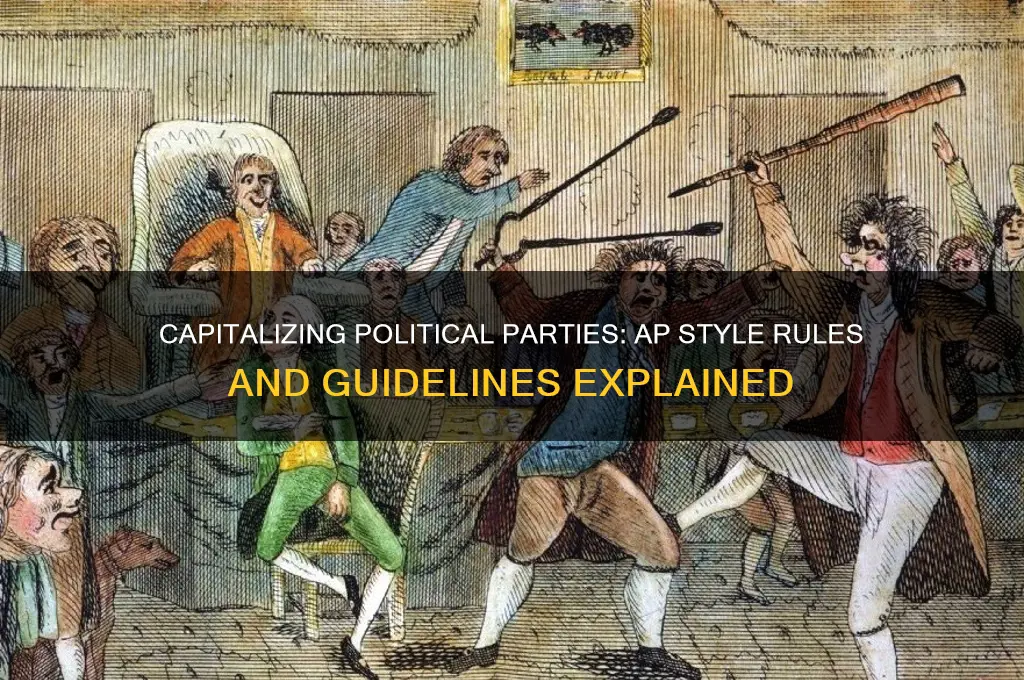 are political parties capitalized ap style