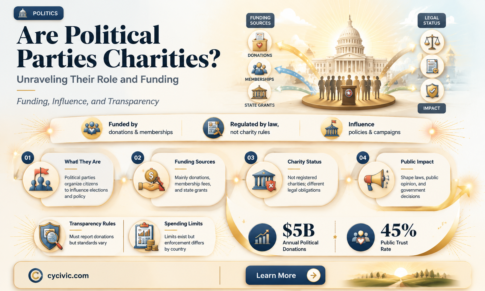 are political parties charities