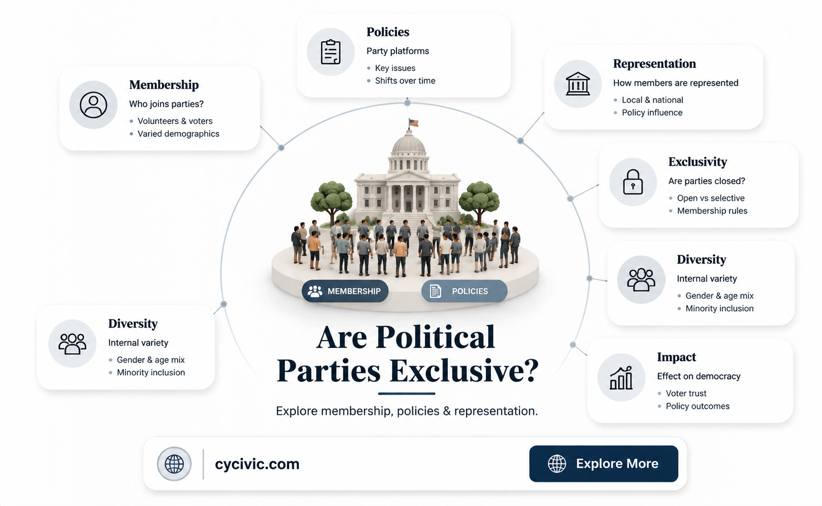 are political parties exclusive