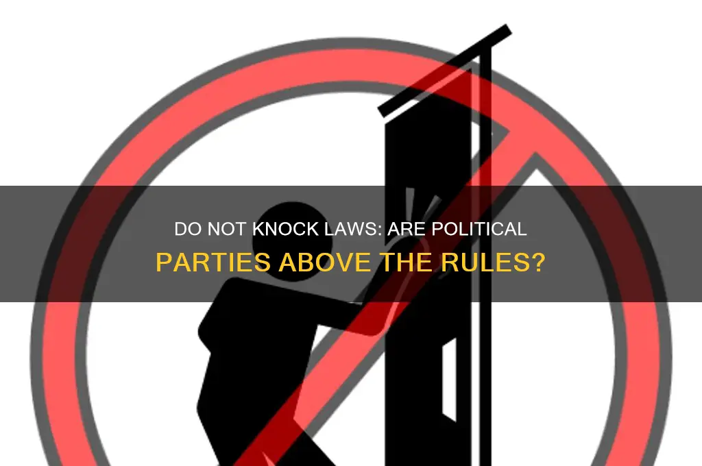 are political parties exempt from the do not knock
