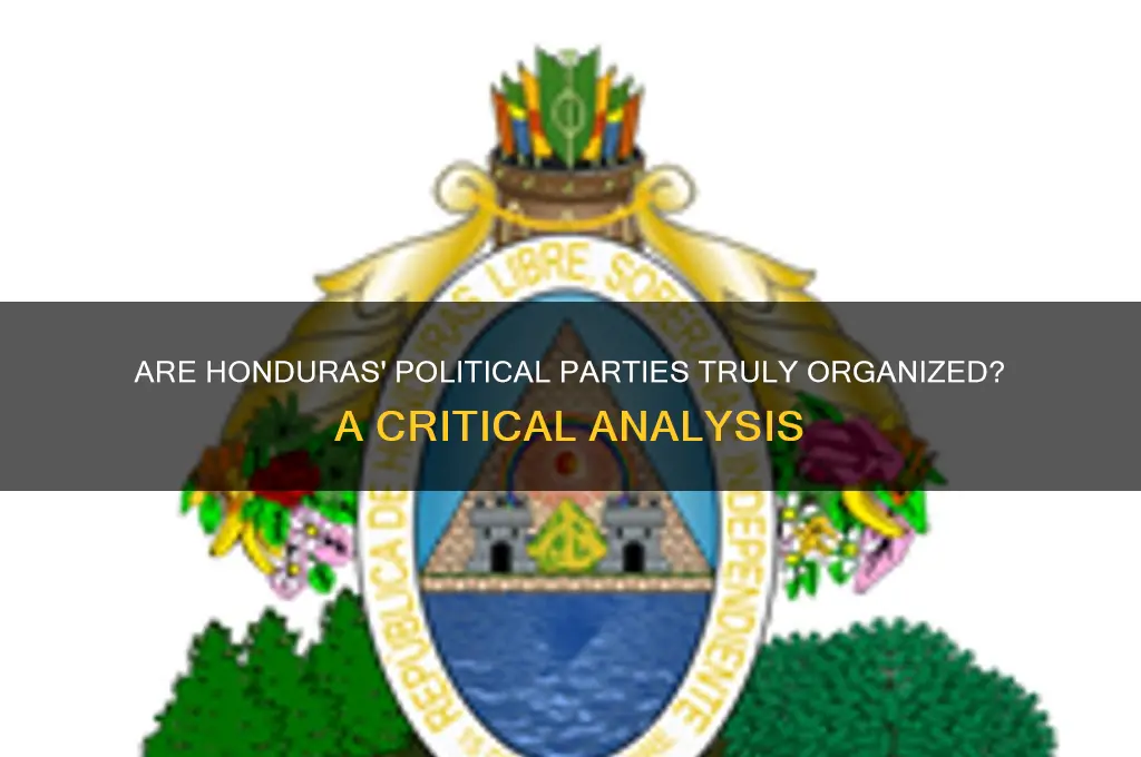 are political parties in honduras well organized