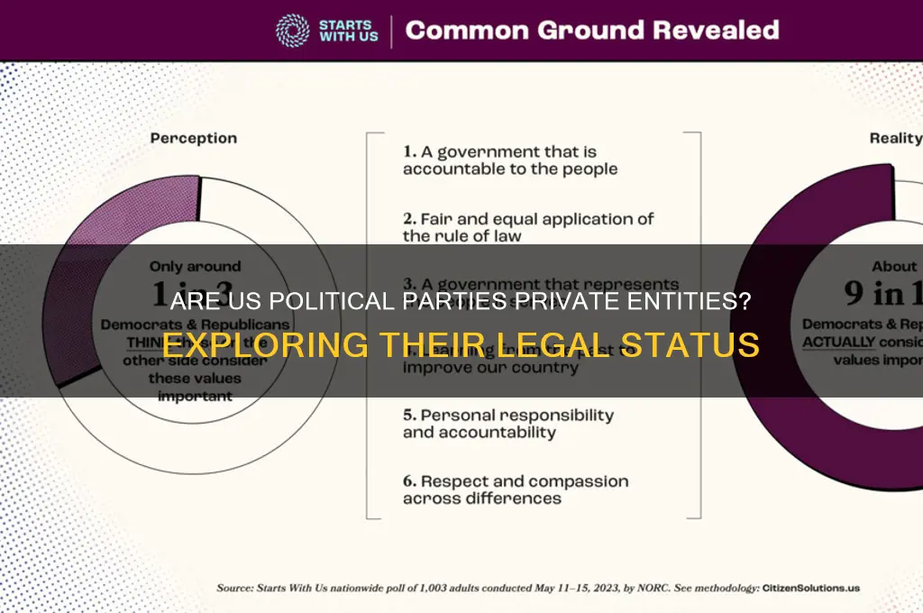 are political parties in the us private