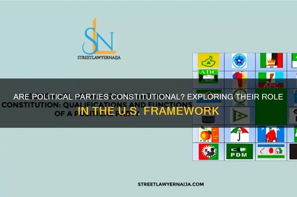 are political parties mentioned in the constitution