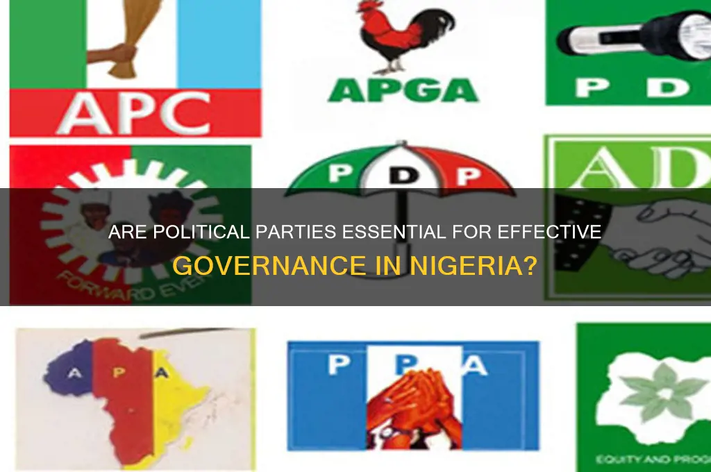 are political parties necessary for government administration in nigeria