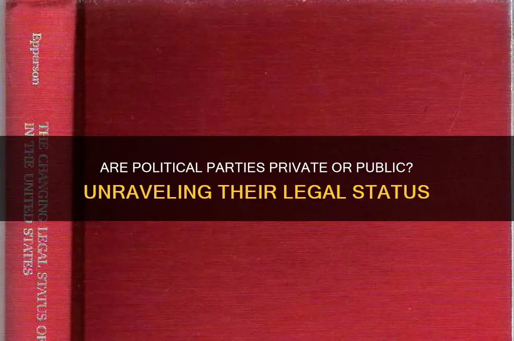 are political parties private or public organizations