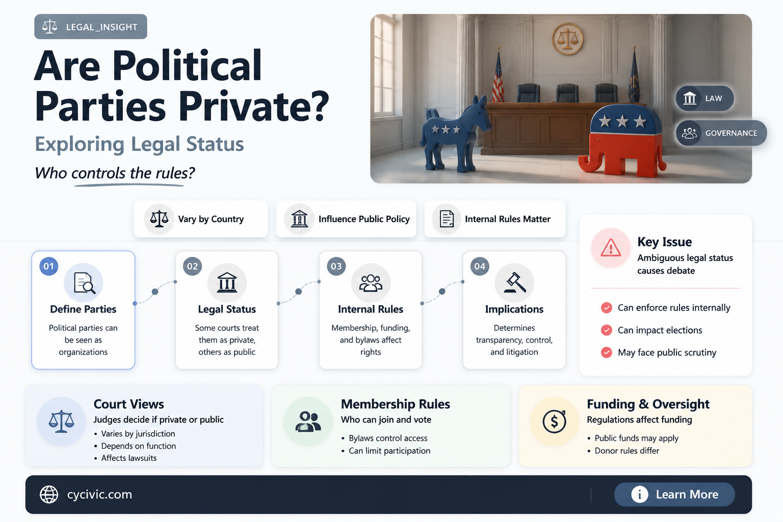 are political parties private organizations