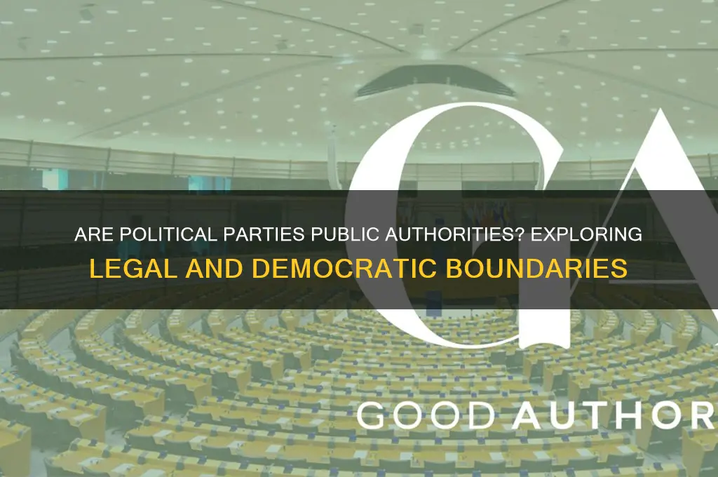 are political parties public authorities