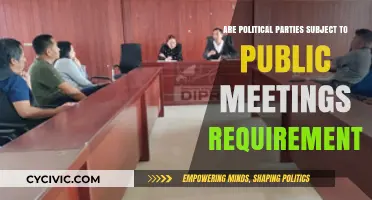 Public Meetings Requirements: Do Political Parties Need to Comply?