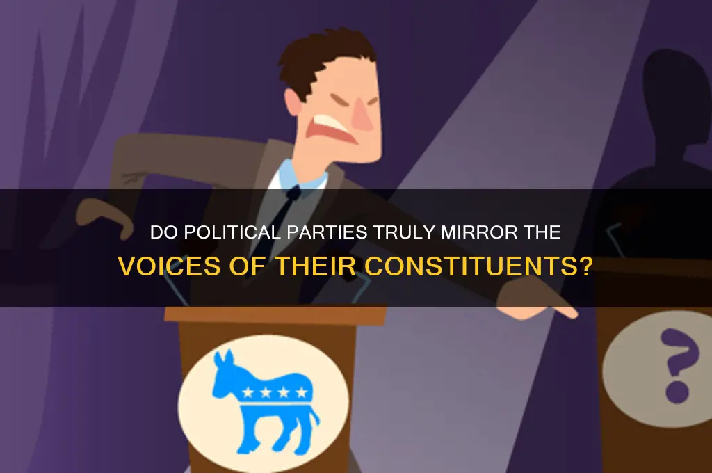 are political party tend to reflect the people