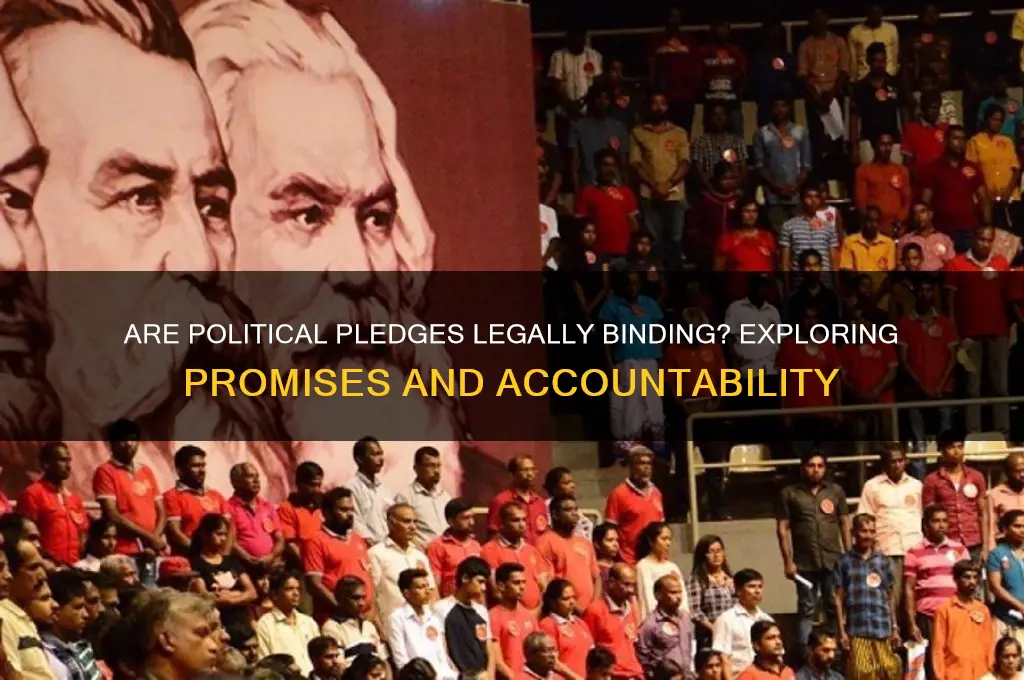 are political pledges legally enforceable