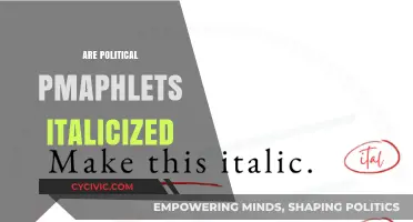 Italicizing Political Pamphlets: MLA, APA, and Chicago Style Guide