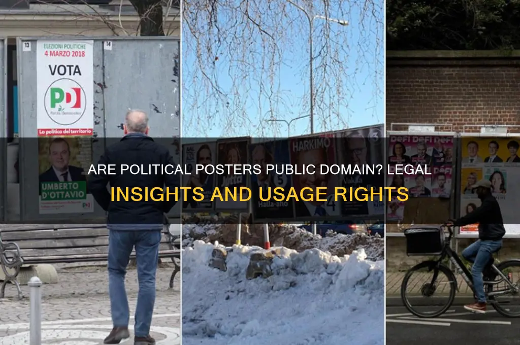 are political posters public domain