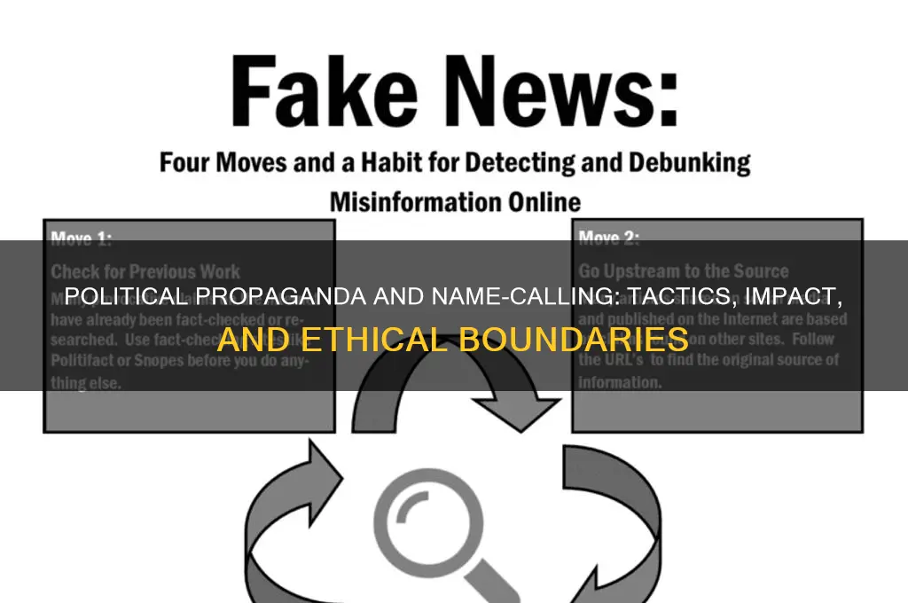 are political propanda name calling