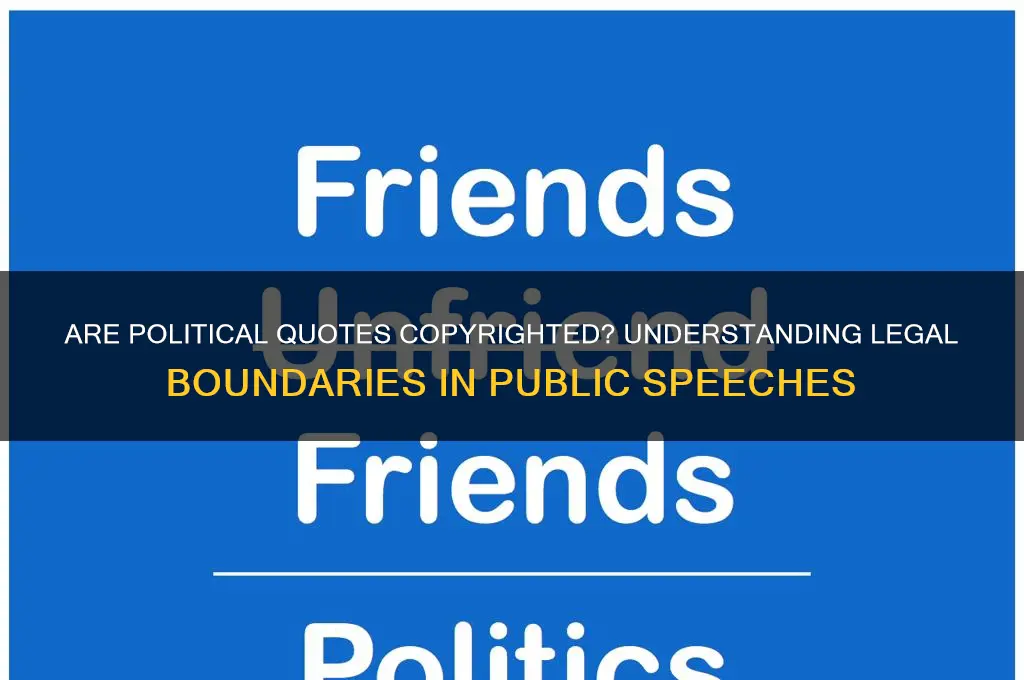 are political quotes copyrighted