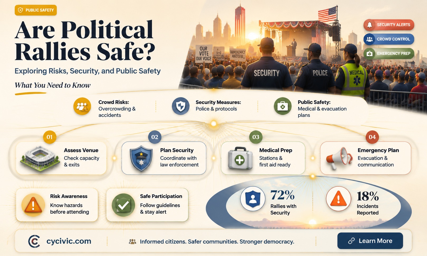 are political rallies safe