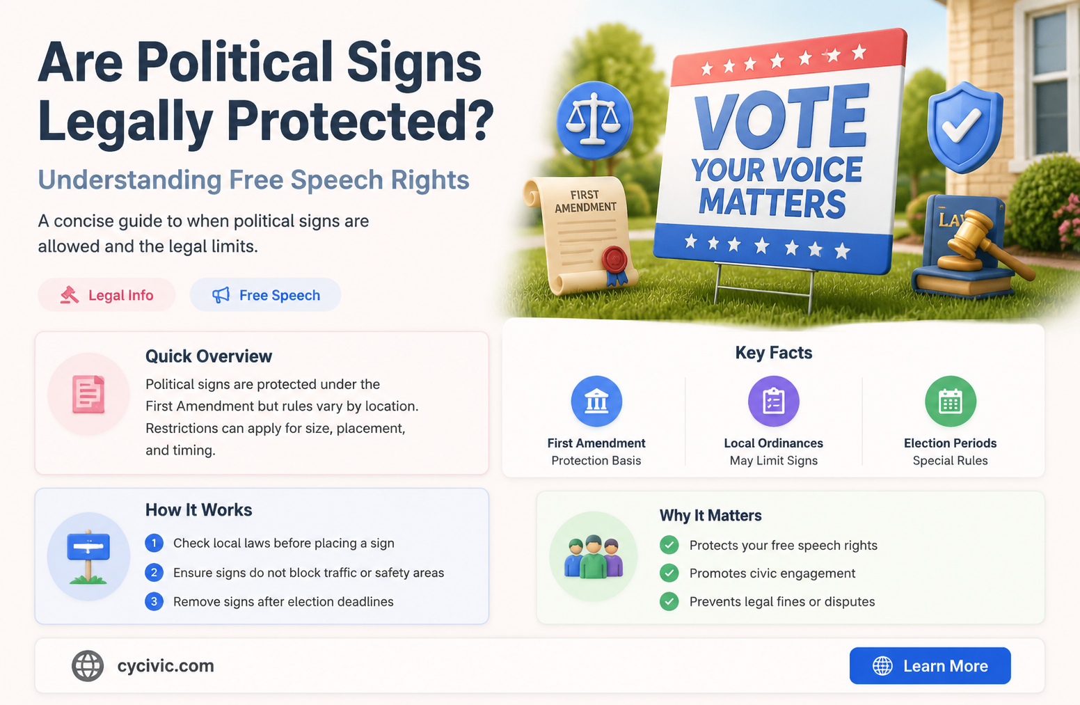 are political signs protected