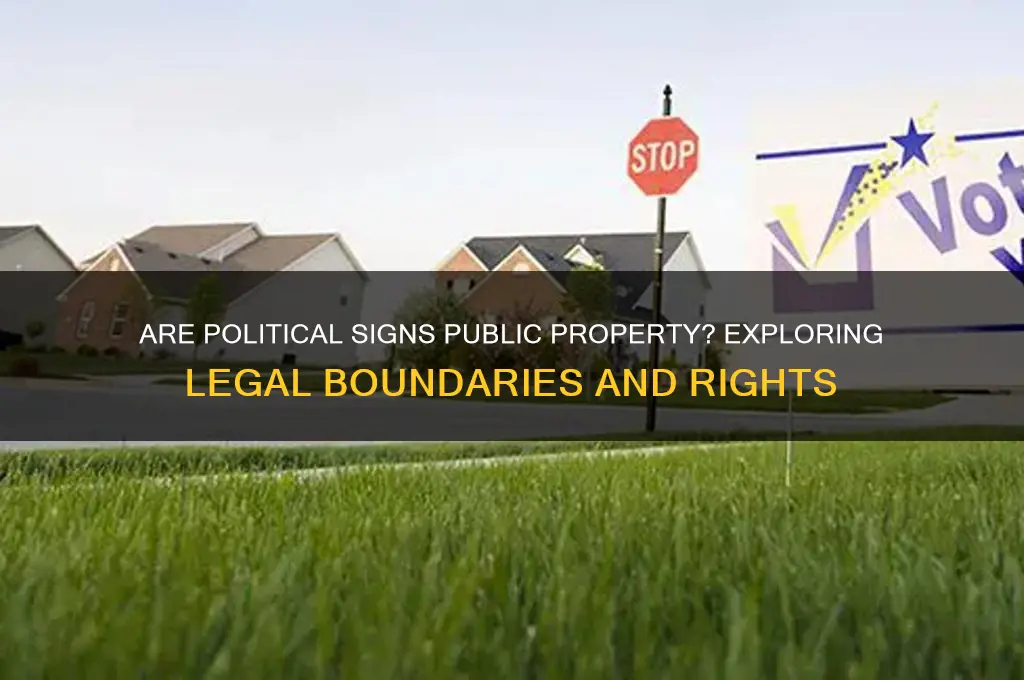 are political signs public property