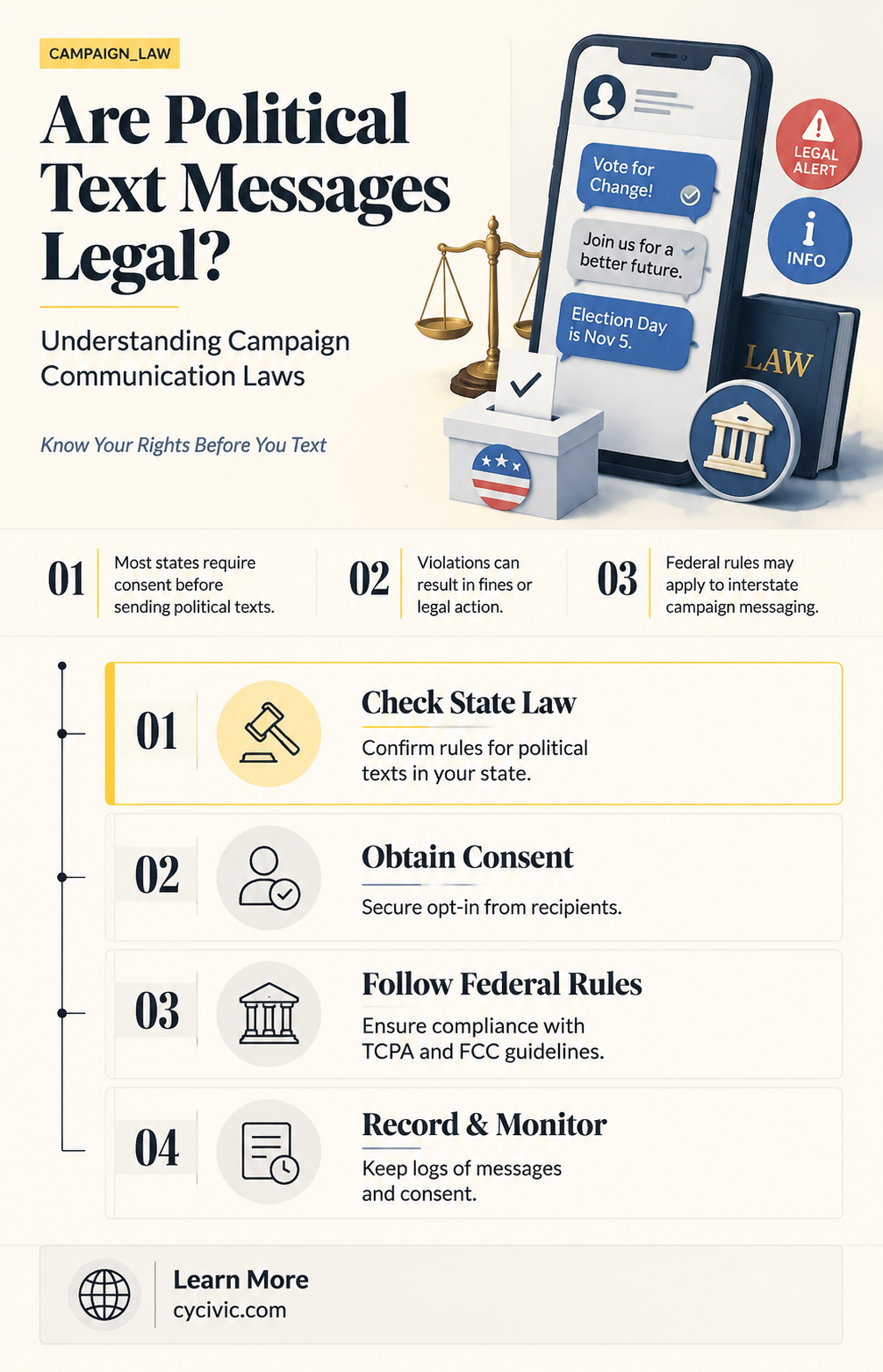 are political text messages legal