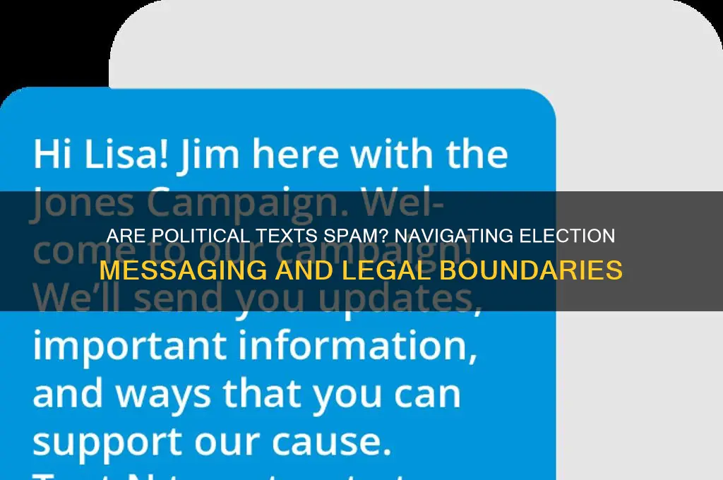 are political texts spam