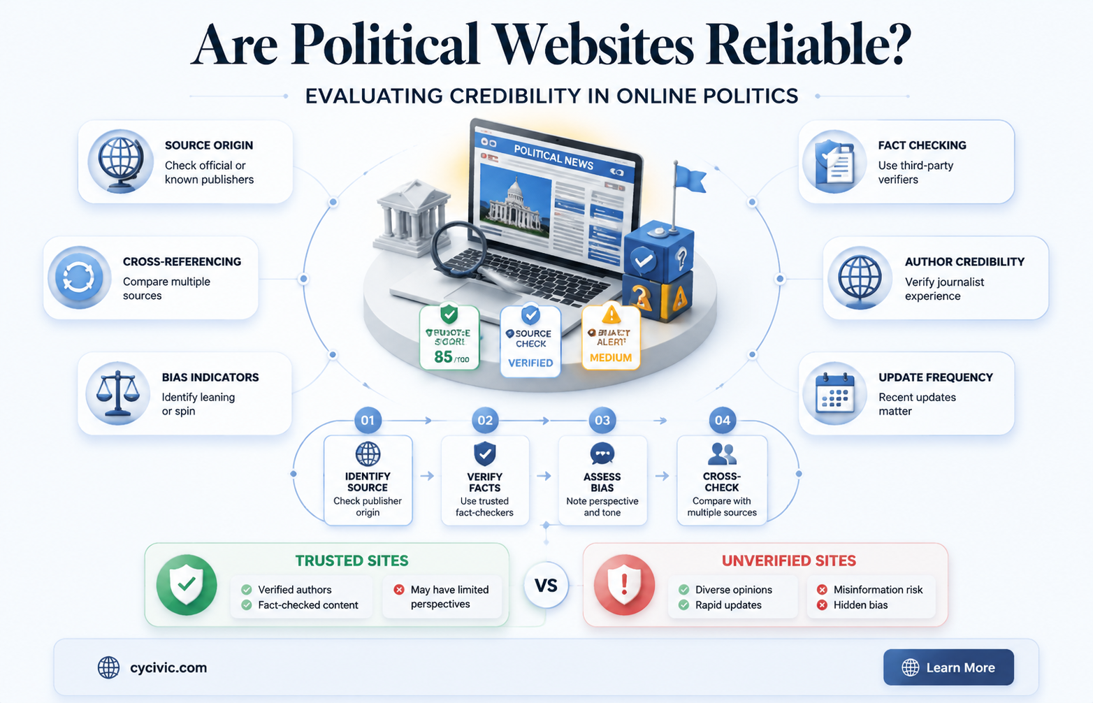 are political websites credibles resources