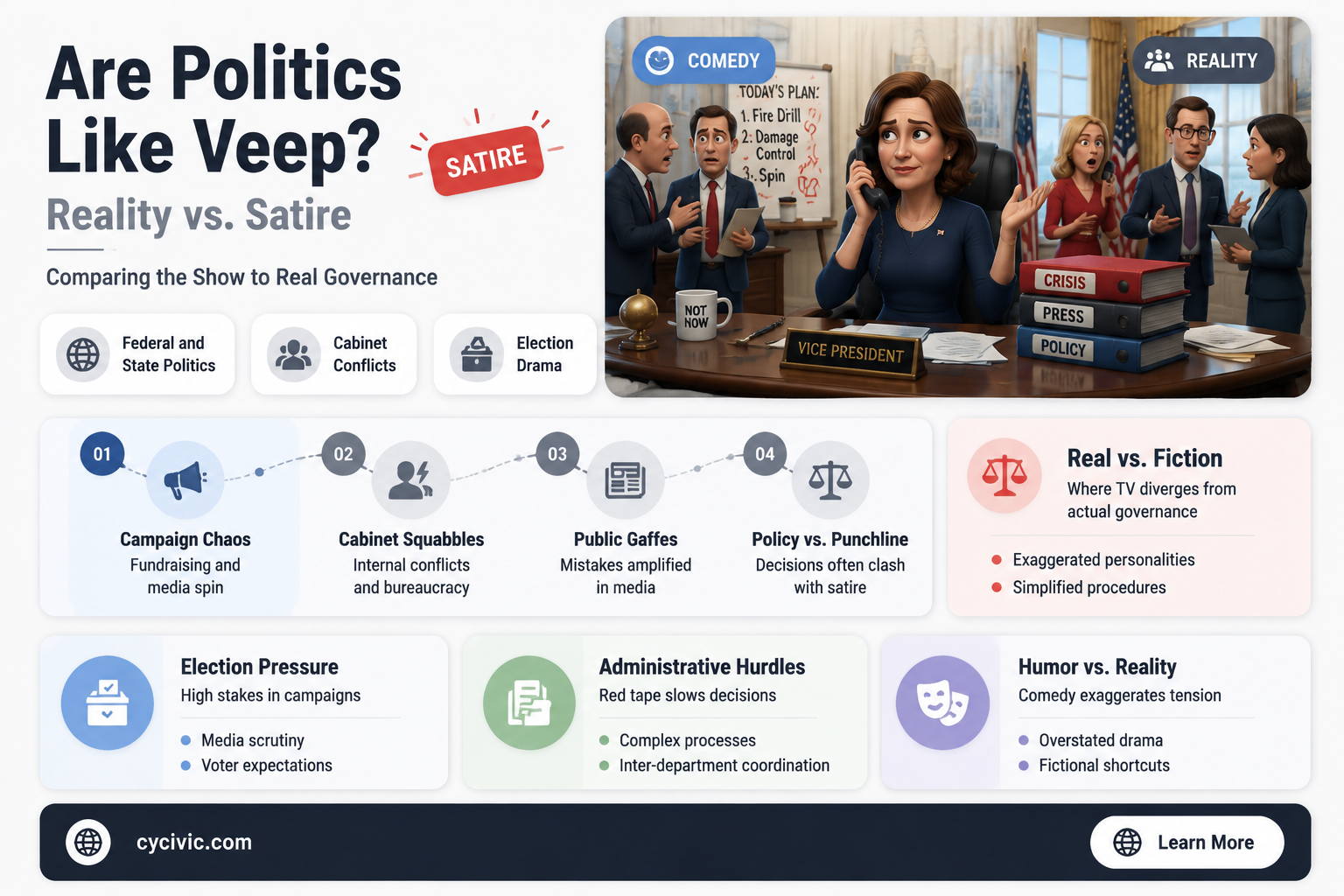 are politics like veep