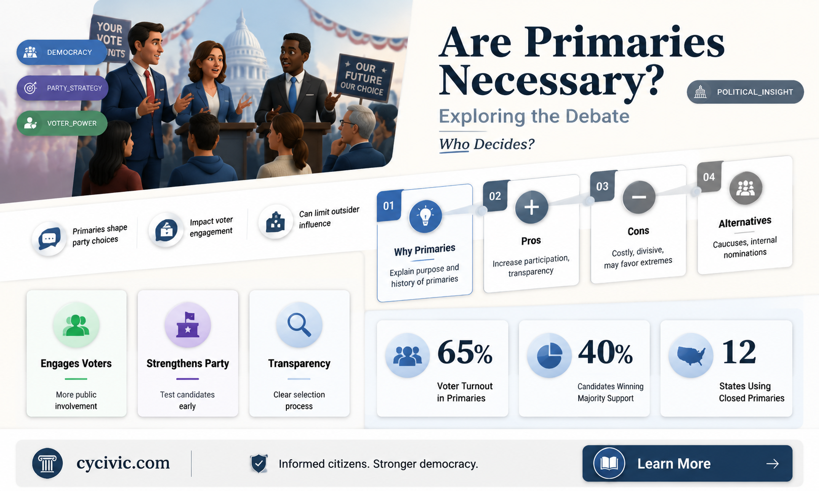 are political parties required to hold primaries