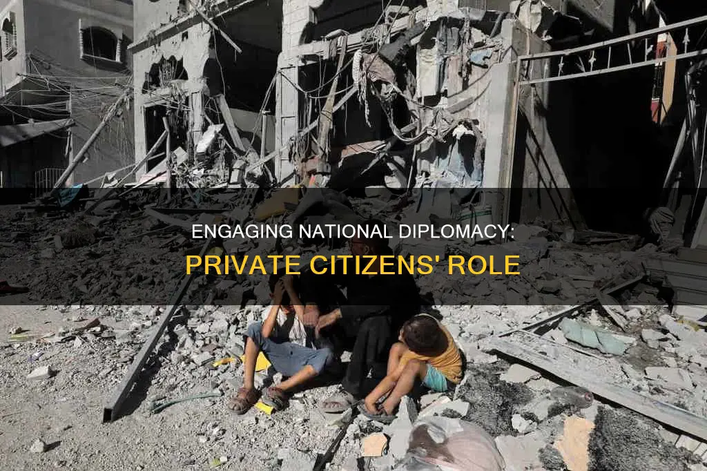 are private citizens able to engage in national diplomacy